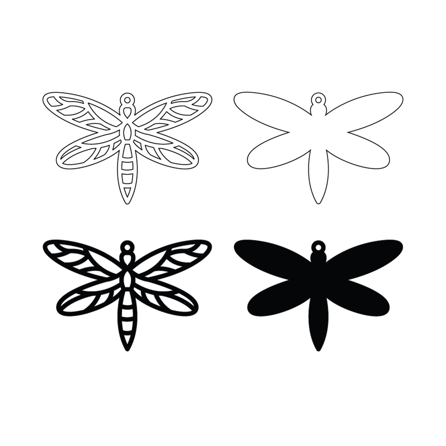 FREE Dragonfly Earring SVG – Dragonfly Jewelry Cut File for Cricut & Laser