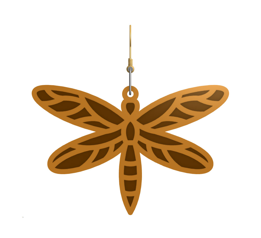 FREE Dragonfly Earring SVG – Dragonfly Jewelry Cut File for Cricut & Laser