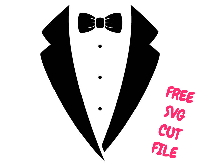 Tuxedo SVG – Groom Shirt with Bow Tie SVG, Wedding Tuxedo SVG Cut File for Cricut, Formal Suit SVG, Bachelor Party SVG, Groom Shirt Design