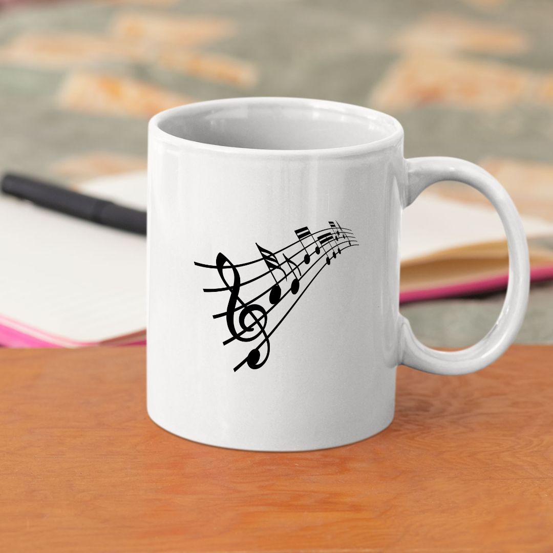 FREE Musical Notes SVG Treble Clef Music Staff Cut File Musical Notes Wave