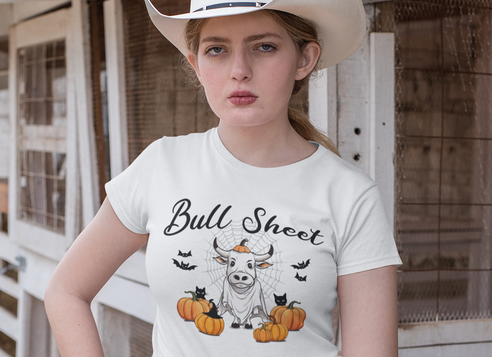 Bull Sheet Halloween SVG Funny Cow Ghost SVG Halloween T-Shirt SVG Design for Cricut Silhouette Sublimation