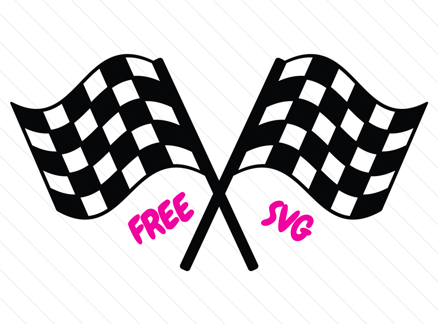 FREE Racing Flags SVG Checkered Flag Crossed Cut File Autosports