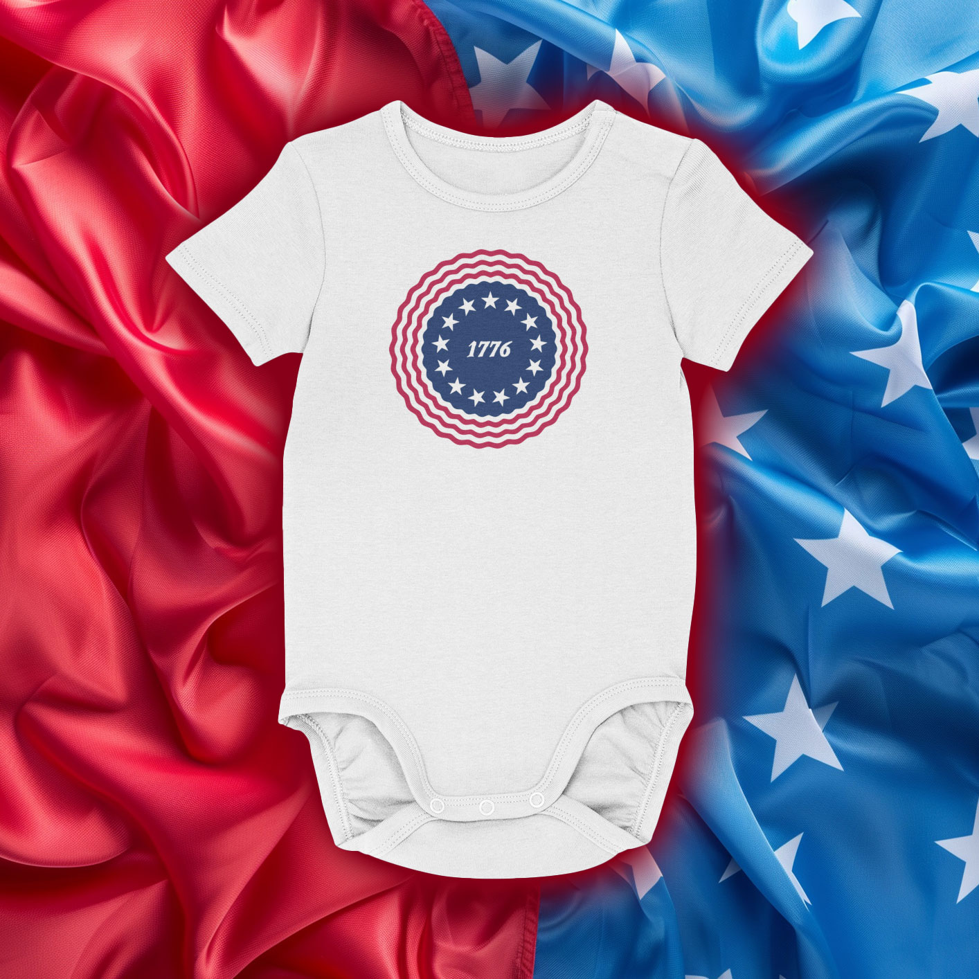 1776 Betsy Ross Flag SVG 13 Star Patriotic Badge 4th of July Cut File
