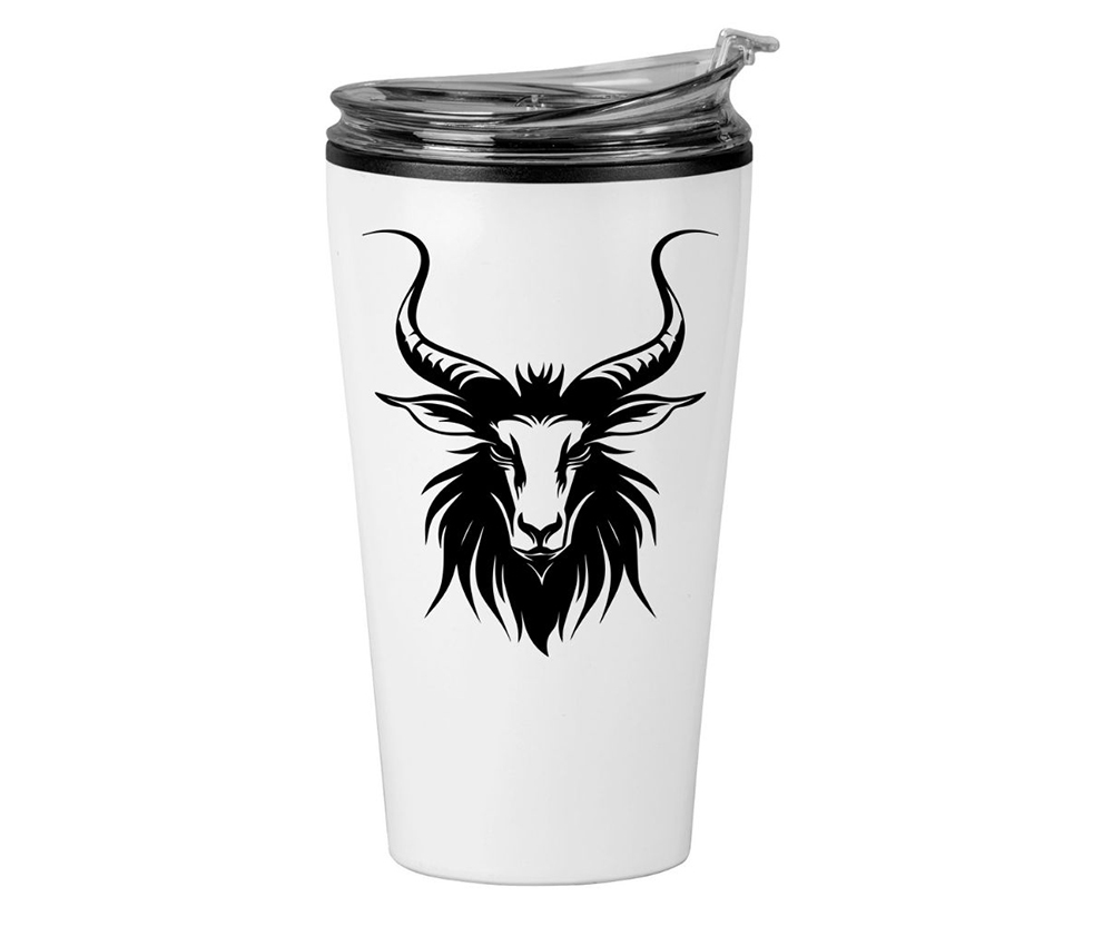 FREE Demonic Goat Head SVG – Devil Goat Skull Silhouette Cut File