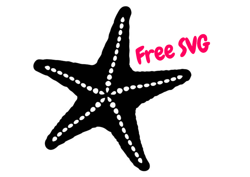 Starfish SVG - Sea Star Silhouette SVG, Beach Ocean Nautical Cricut Cut File