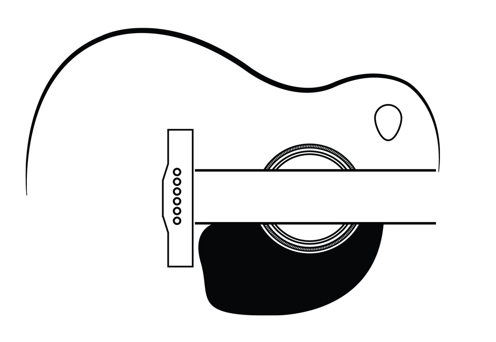 FREE Guitar Name Tag SVG Guitar Pickguard Name Frame Cut File