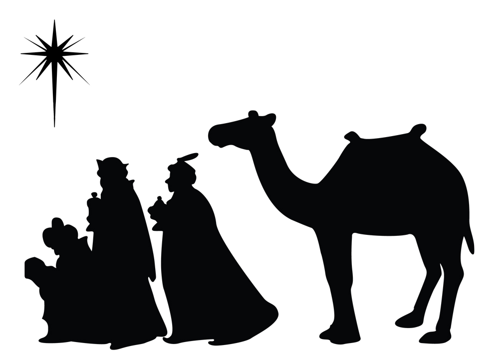 3 Wise Men SVG - Nativity Scene Silhouette SVG, Christmas Nativity Cricut Cut File