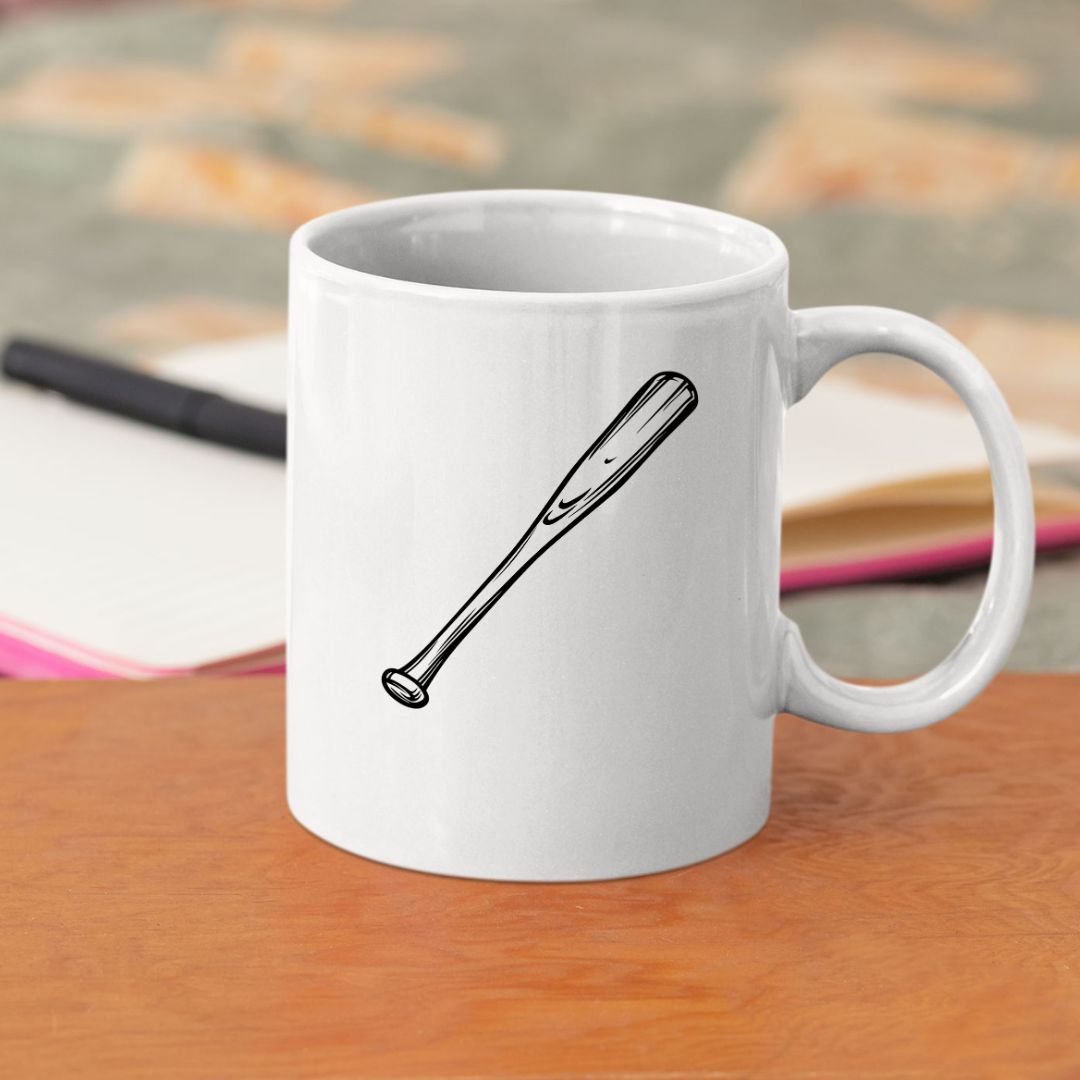 baseball bat SVG Cricut baseball cut file Silhouette Cameo baseball bat design Baseball bat vinyl decal SVG Laser cut baseball bat silhouette Minimal baseball bat vector file