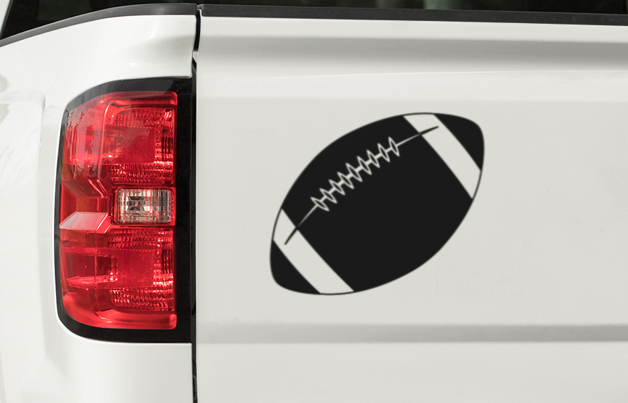 American Football SVG | Football Silhouette SVG Cut File | Sports SVG for Cricut Silhouette Laser Cut Vinyl Decal
