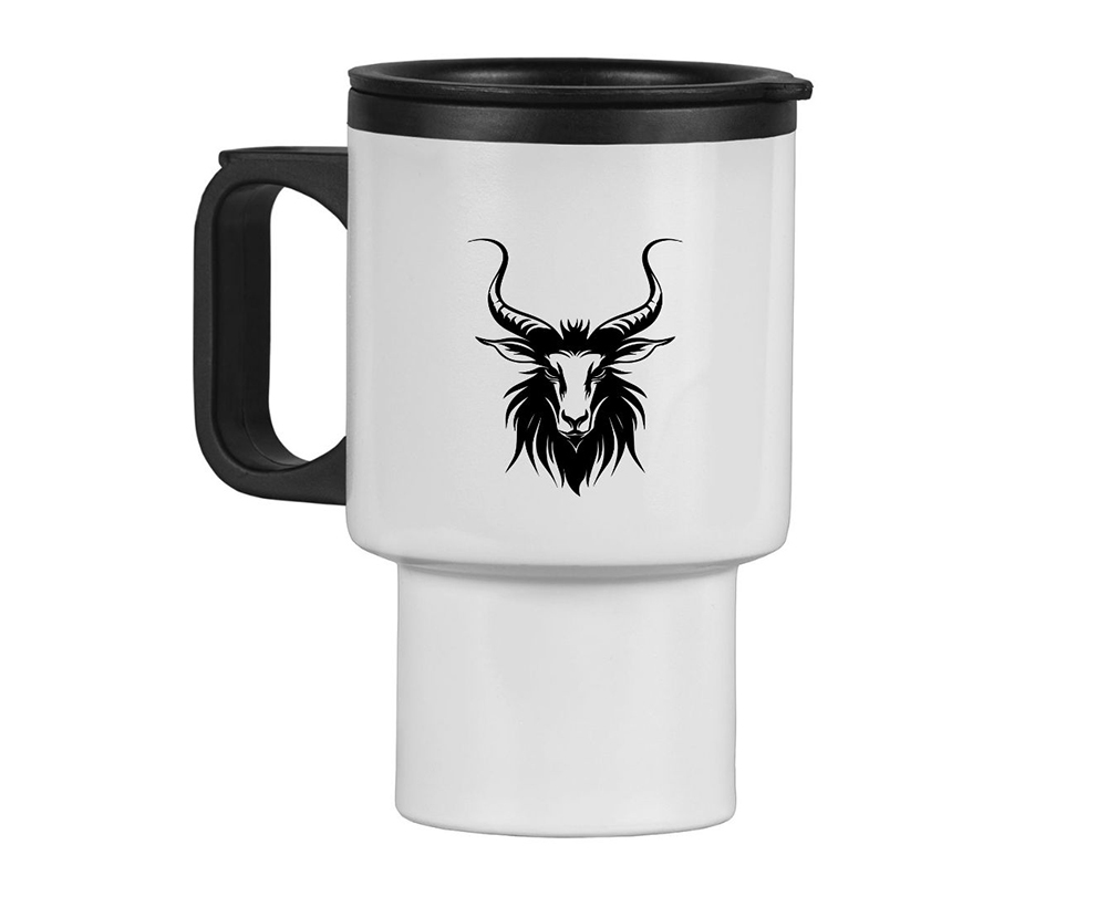 FREE Demonic Goat Head SVG – Devil Goat Skull Silhouette Cut File
