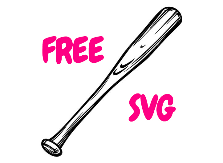 Baseball Bat SVG Silhouette – Baseball Cut File – Sports Team Cricut Design