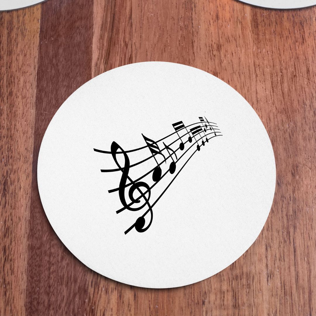 FREE Musical Notes SVG Treble Clef Music Staff Cut File Musical Notes Wave