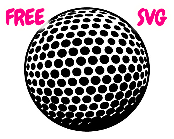 FREE Golf Ball SVG Golf Sports Ball Cut File for Cricut & Silhouette
