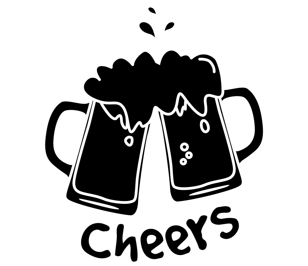 cheers beer mugs svg  clinking beer glasses svg design  beer svg for cricut projects  oktoberfest beer mug svg  silhouette cameo beer svg  laser cut beer mugs vector  party cheers svg design