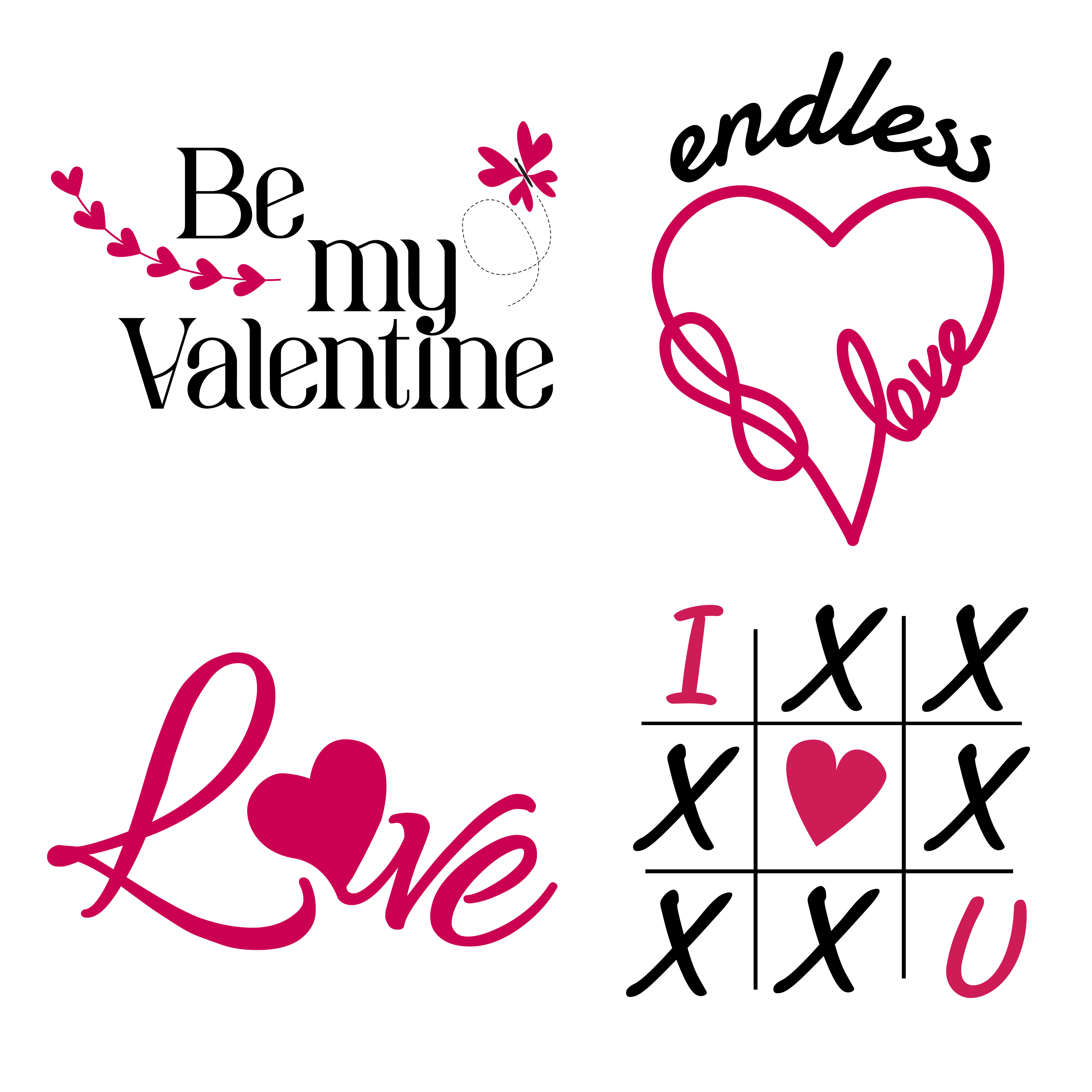 heart svg, valentine bundle svg, love quotes svg, xoxo svg, valentine cricut file, valentine clipart svg Valentine's Day SVG Bundle - Love Quotes SVG, Be My Valentine Cricut Cut Files