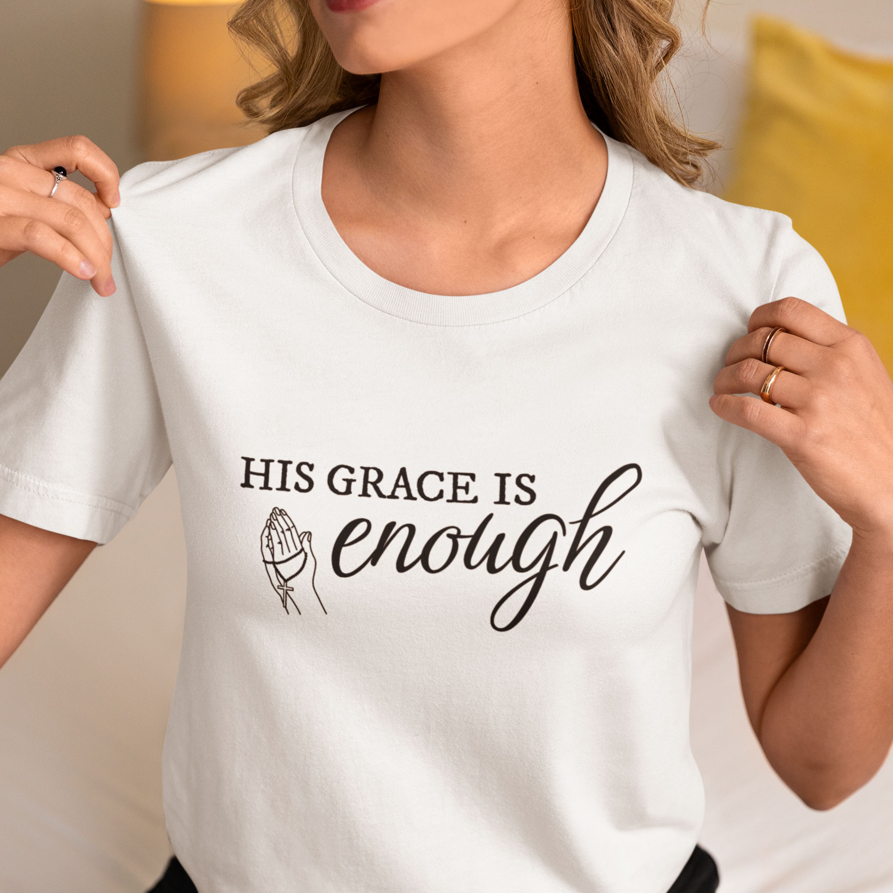 FREE His Grace Is Enough SVG – Christian Faith Quote Cut File