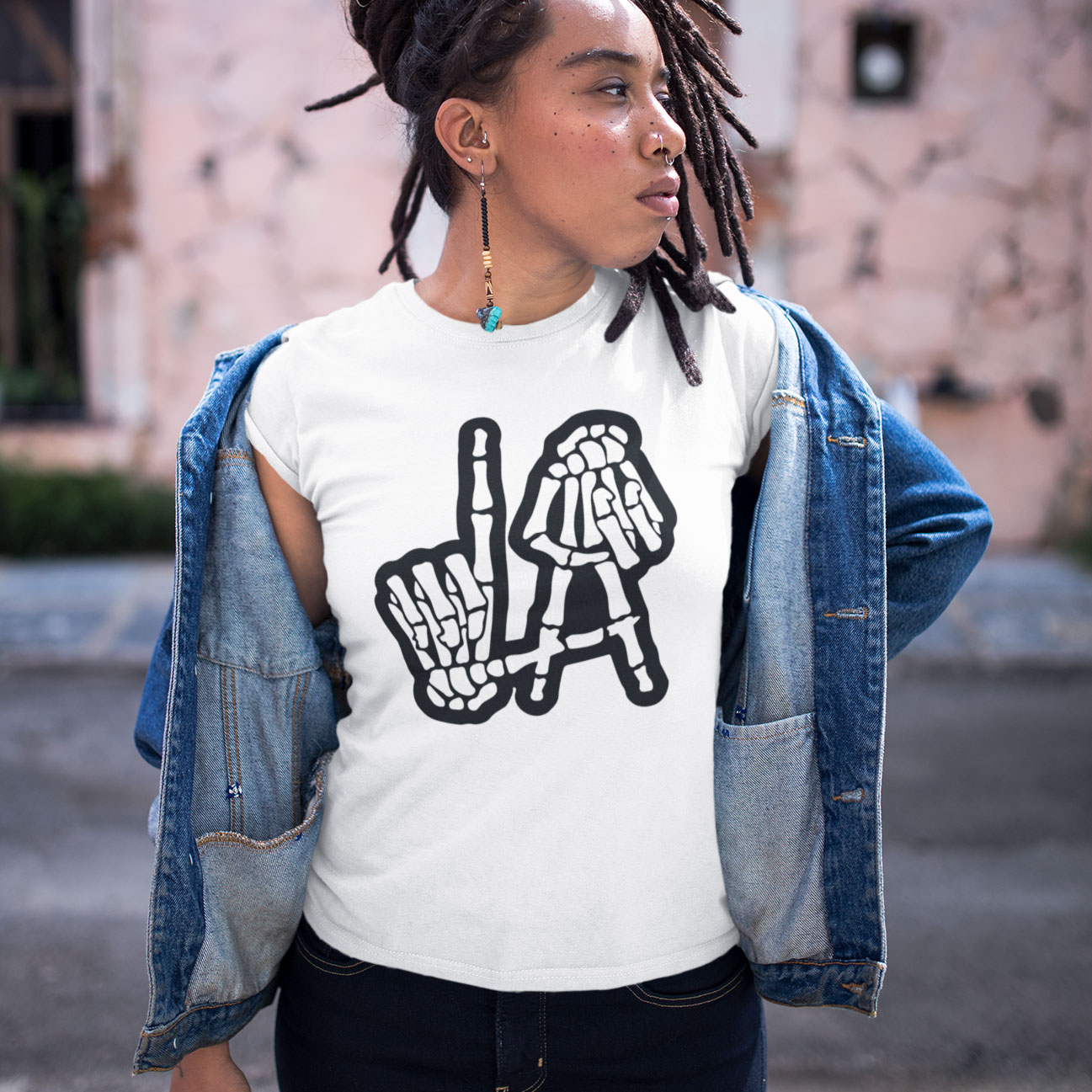 FREE LA Skeleton Hand SVG Los Angeles Hand Sign Skeleton Cut File LA Sign Skeleton Fingers