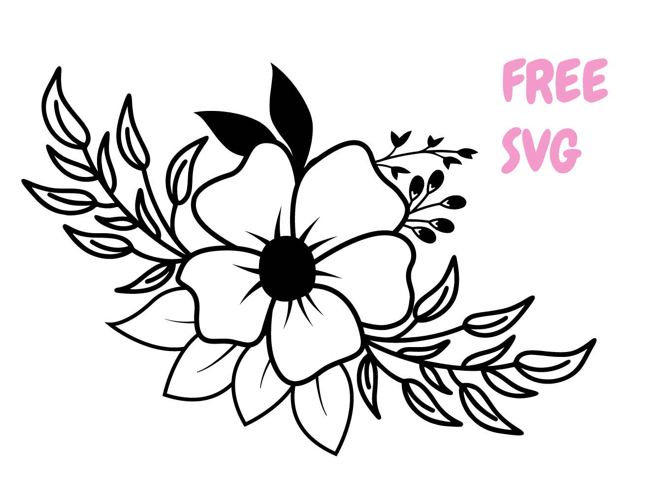 Floral clipart SVG for Cricut projects wedding designs scrapbooking and craft projects Floral SVG Bundle Free Cut File Cricut Silhouette PNG DXF Flower Arrangement SVG Wedding Floral Clipart