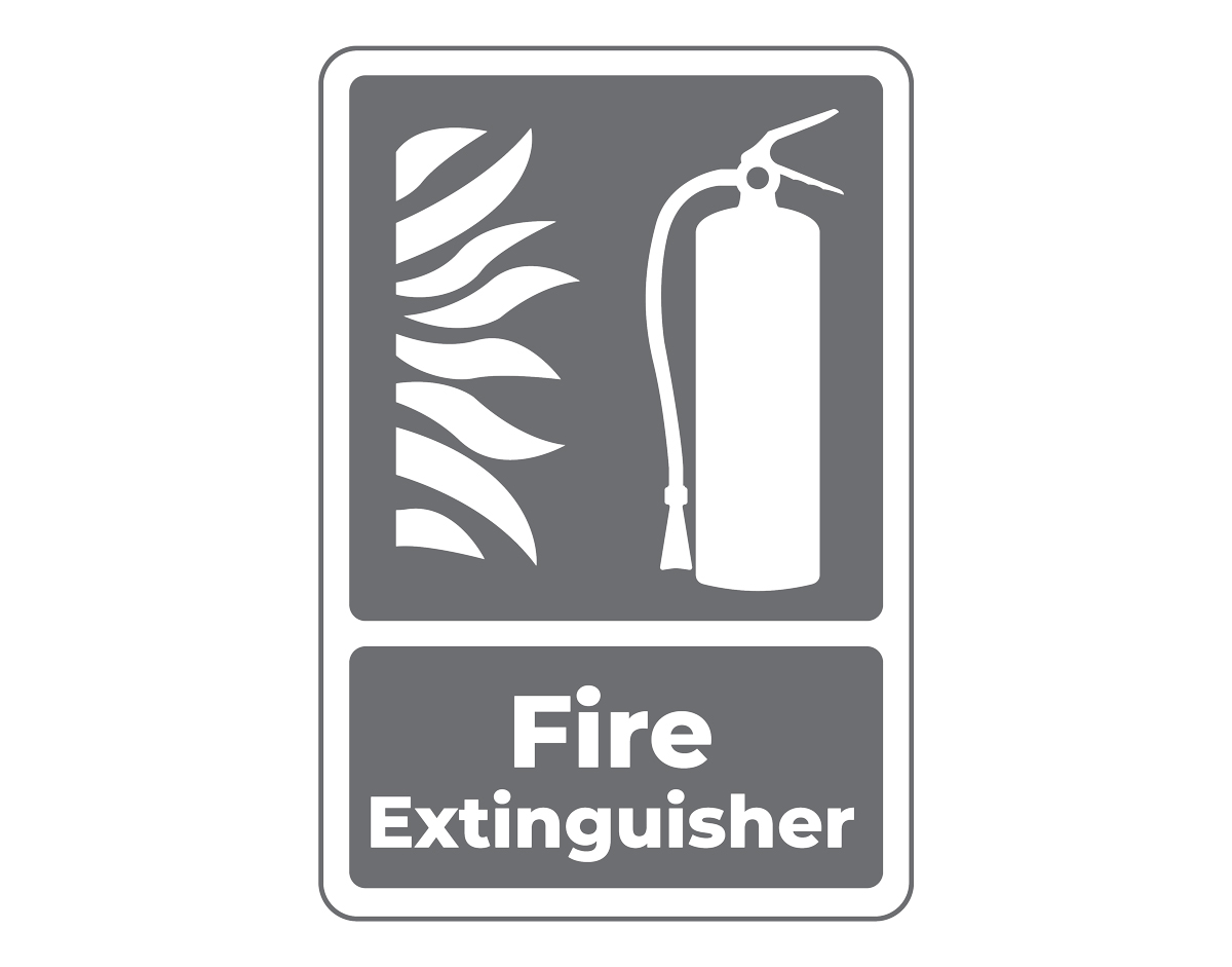 Fire Extinguisher Sign SVG | Safety Sign SVG | Fire Safety Printable Cut File for Cricut Silhouette PDF