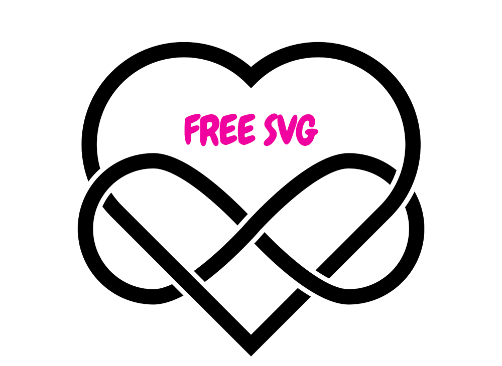Infinity Heart SVG - Endless Love Infinity Symbol Cricut Cut File
