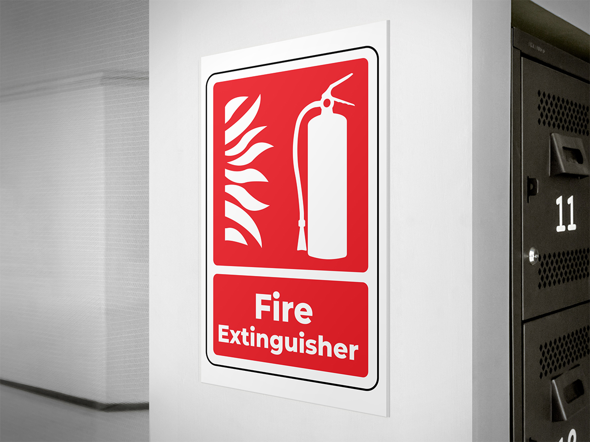 Fire Extinguisher Sign SVG | Safety Sign SVG | Fire Safety Printable Cut File for Cricut Silhouette PDF