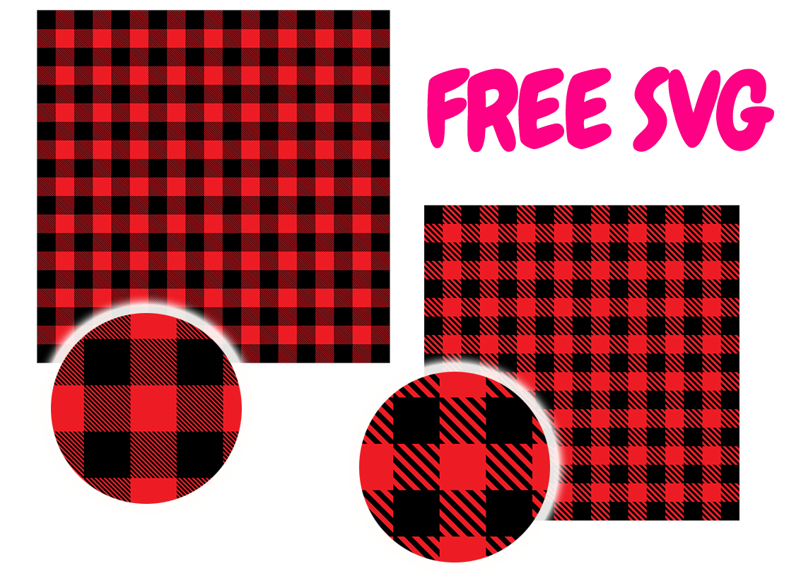 Buffalo Plaid SVG Pattern | Red Black Checkered Christmas Pattern SVG | Seamless Plaid Background for Cricut Sublimation