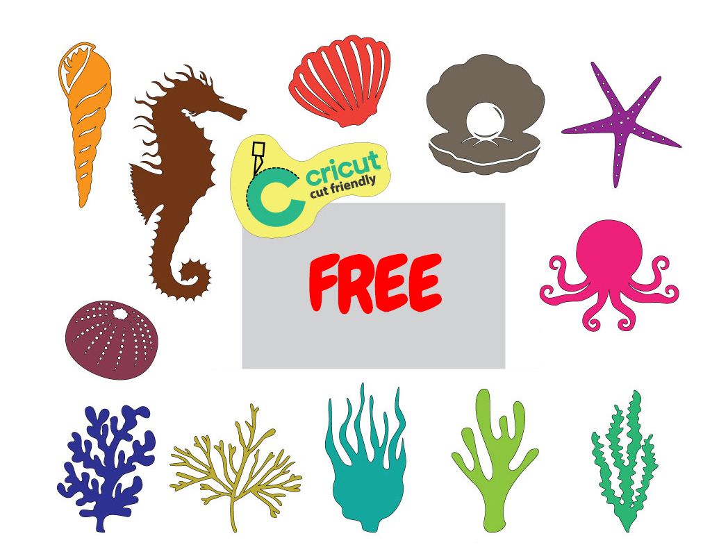 Sea Creatures SVG Bundle - Ocean Animals SVG, Underwater Creatures Cricut Cut Files