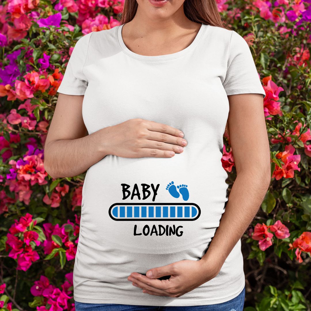 Silhouette Cameo baby loading SVG Pink baby loading girl version SVG Blue baby loading boy version SVG