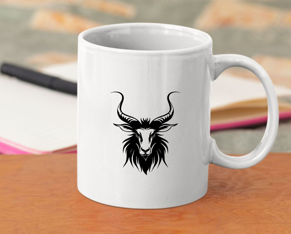 FREE Demonic Goat Head SVG – Devil Goat Skull Silhouette Cut File
