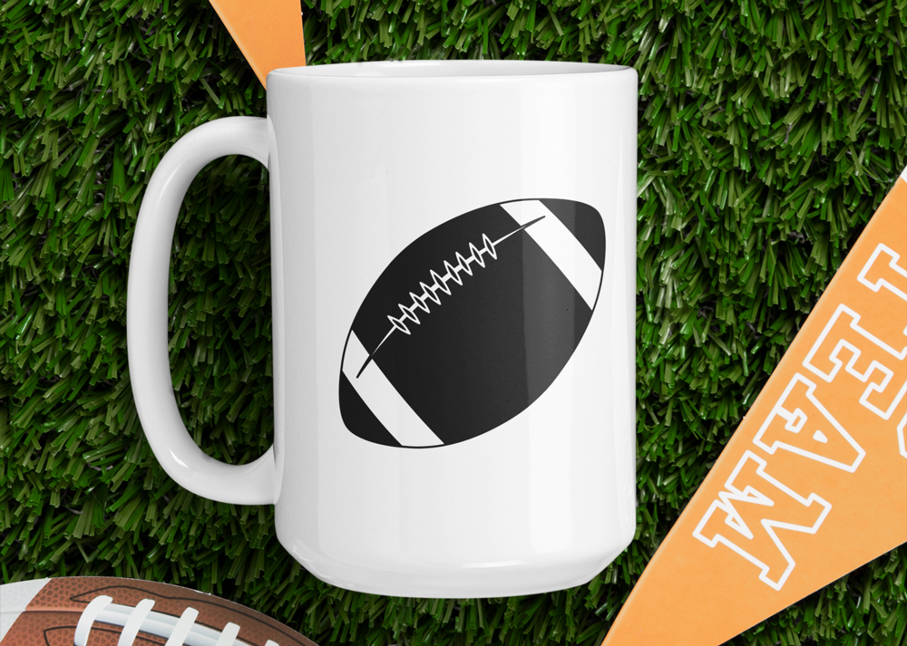 American Football SVG | Football Silhouette SVG Cut File | Sports SVG for Cricut Silhouette Laser Cut Vinyl Decal