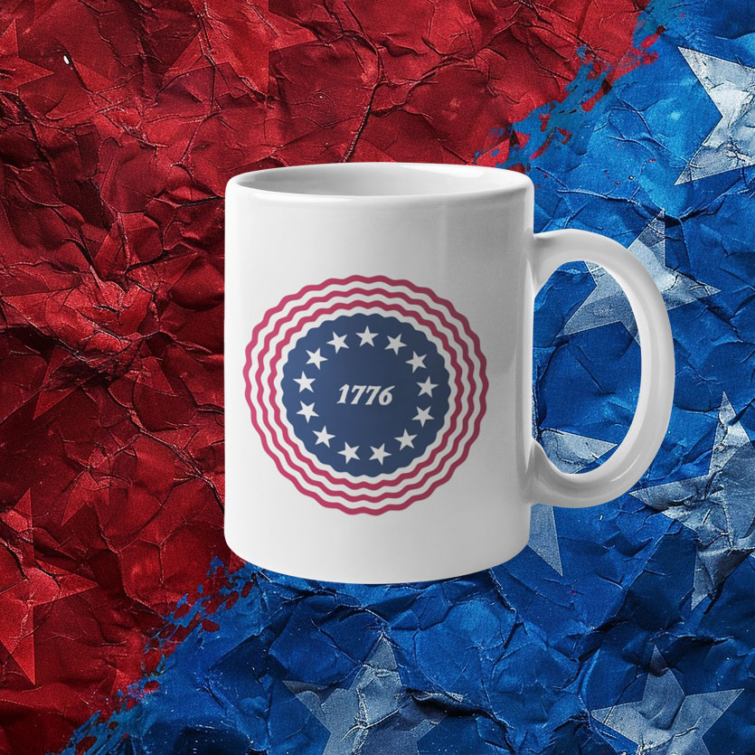 1776 Betsy Ross flag SVG design 13 star circle patriotic badge SVG Revolutionary war flag stars vector 4th of July patriotic badge cut file American independence day SVG design Cricut patriotic stars 1776 SVG Silhouette Cameo patriotic badge file USA patr