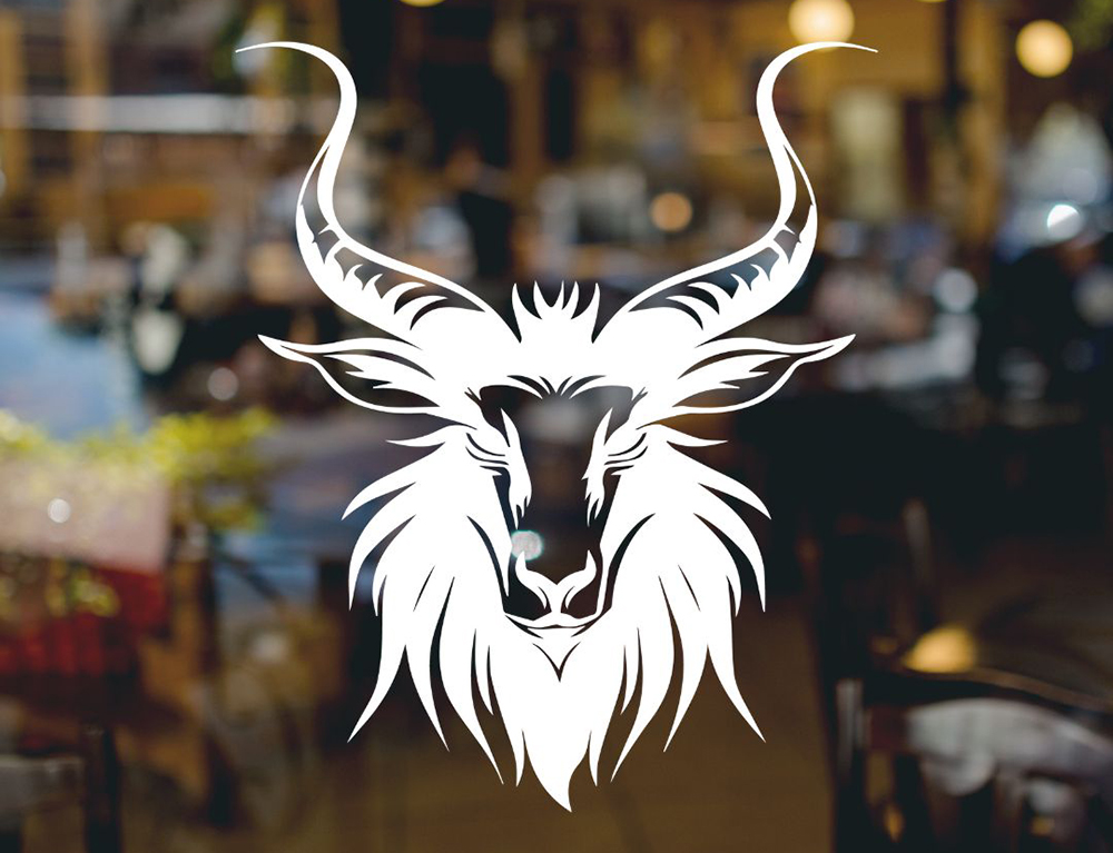 FREE Demonic Goat Head SVG – Devil Goat Skull Silhouette Cut File