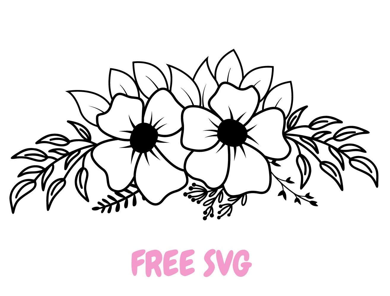 Floral SVG bundle for Cricut Silhouette perfect for wedding invitations feminine decor and DIY crafts Floral SVG Bundle Free Cut File Cricut Silhouette PNG DXF Flower Arrangement SVG Wedding Floral Clipart