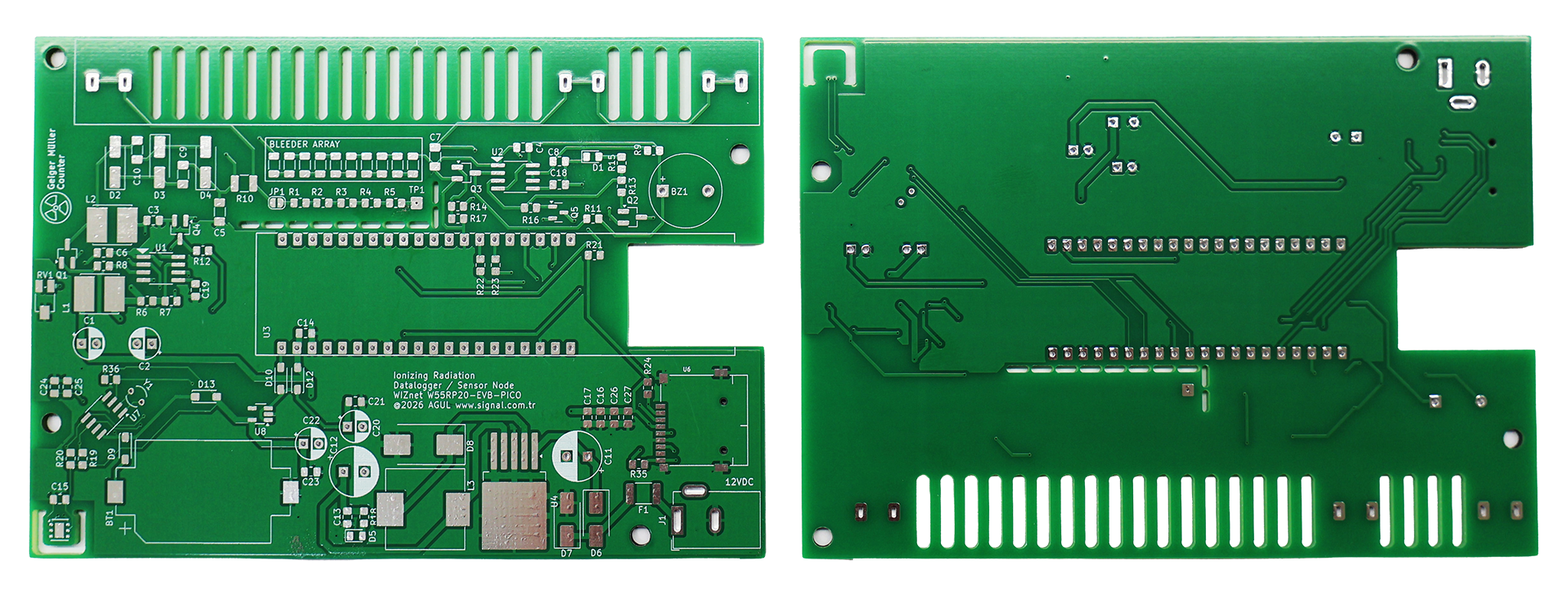W55RP20 Geiger Counter PCB
